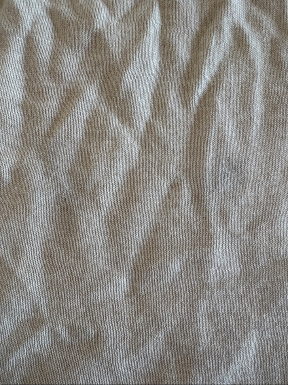 Pact Cream Knit Cropped Mock Neck Sweater Size Small Organic Cotton Flawed - Picture 7 of 9